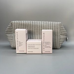 New Chantecaille Skincare Travel Set with a Bag( cleanser/ serum/ mask)